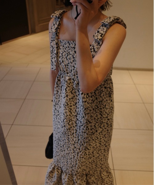 LE'RURE（リルアー）の「Jacquard ribbon tiered onepiece（ワンピース・レディース・ブラウン/ブラック・TALL/MEDIUM/SMALL）」の7枚目の写真