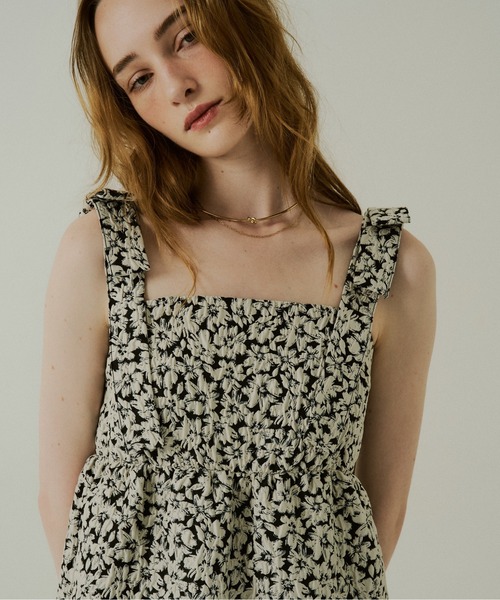 LE'RURE（リルアー）の「Jacquard ribbon tiered onepiece（ワンピース・レディース・ブラウン/ブラック・TALL/MEDIUM/SMALL）」の12枚目の写真