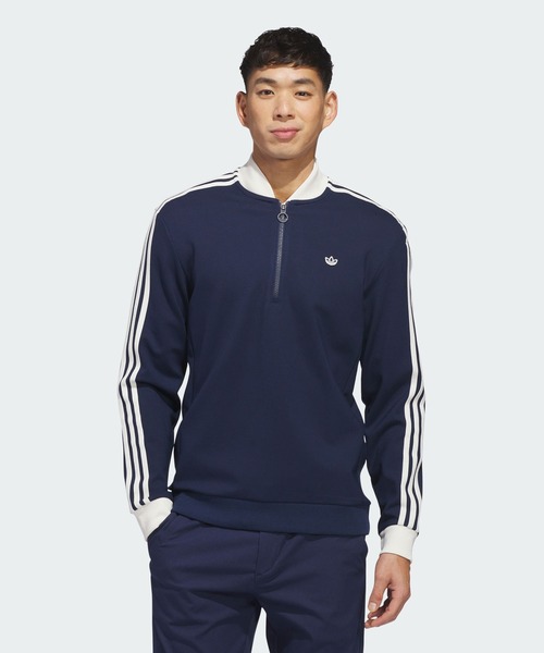 adidas(アディダス)の「オリジナルスゴルフ 3st HZ スウエット【adidas Golf/アディダスゴルフ】(スウェット・メンズ・ブルー・SMALL/X-LARGE/XX-LARGE/3XL/LARGE/MEDIUM)」の1枚目の写真