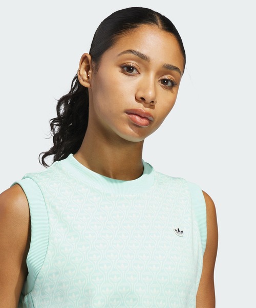 adidas(アディダス)の「オリジナルス オール オーバー ベスト【adidas Golf/アディダスゴルフ】(ベスト・レディース・グリーン・X-SMALL/SMALL/MEDIUM/LARGE/X-LARGE)」の4枚目の写真