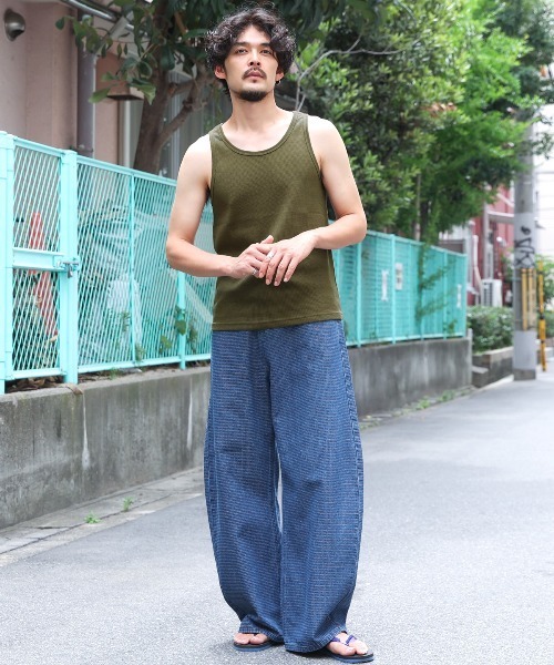 LUXSTYLE(ラグスタイル)の「サーマルタンクトップ(タンクトップ・メンズ・ピンク/グレー/ホワイト・M/XL)」の6枚目の写真