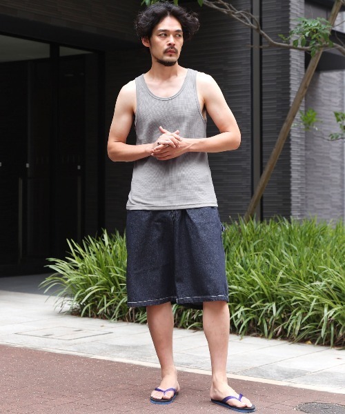 LUXSTYLE(ラグスタイル)の「サーマルタンクトップ(タンクトップ・メンズ・ピンク/グレー/ホワイト・M/XL)」の8枚目の写真