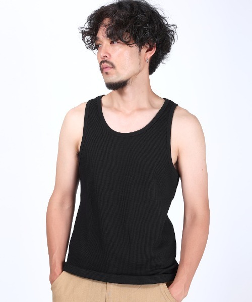 LUXSTYLE(ラグスタイル)の「サーマルタンクトップ(タンクトップ・メンズ・ピンク/グレー/ホワイト・M/XL)」の11枚目の写真