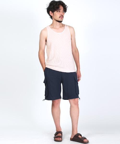 LUXSTYLE(ラグスタイル)の「サーマルタンクトップ(タンクトップ・メンズ・ピンク/グレー/ホワイト・M/XL)」の16枚目の写真