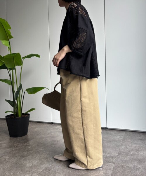 Jena espace merveilleux(ジェナ エスパスメルヴェイユ)の「レース切替ブラウス(シャツ/ブラウス・レディース・ブラック/オフホワイト・FREE)」の10枚目の写真