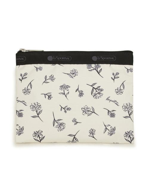 LeSportsac(レスポートサック)の「CLASSIC HOBO インクスケッチドフローラルアイボリー(ショルダーバッグ・レディース・ホワイト・FREE)」の9枚目の写真