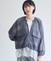 裾ドロストシアーブルゾン