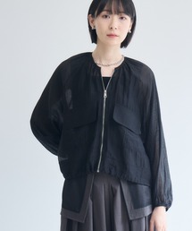 裾ドロストシアーブルゾン