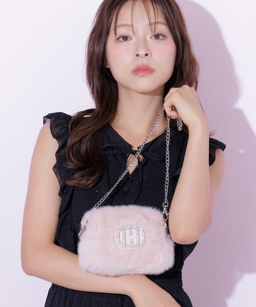 JILL by JILL STUART（ジルバイジルスチュアート）の「Wink J フェイクファーポシェット（ショルダーバッグ・レディース・ホワイト/イエロー/モカ/ピンク/ベージュ系その他・FREE）」の8枚目の写真