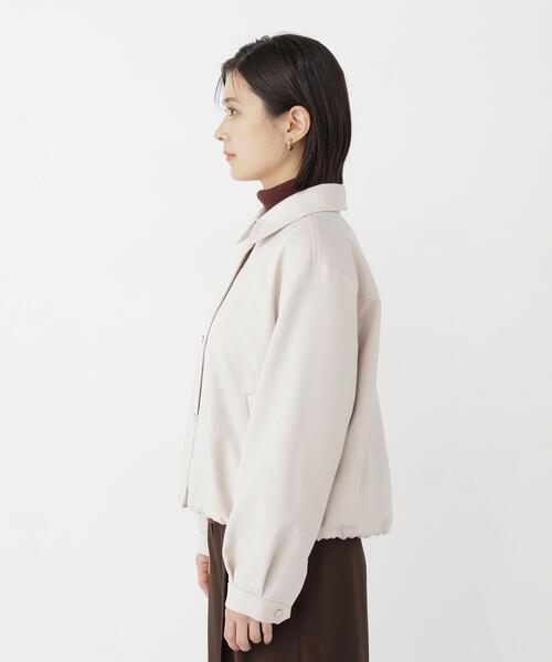 NATURAL BEAUTY BASIC（ナチュラルビューティーベーシック）の「ステンカラーブルゾン（ブルゾン・レディース・ブラウン/グレー/オフホワイト・FREE）」の12枚目の写真