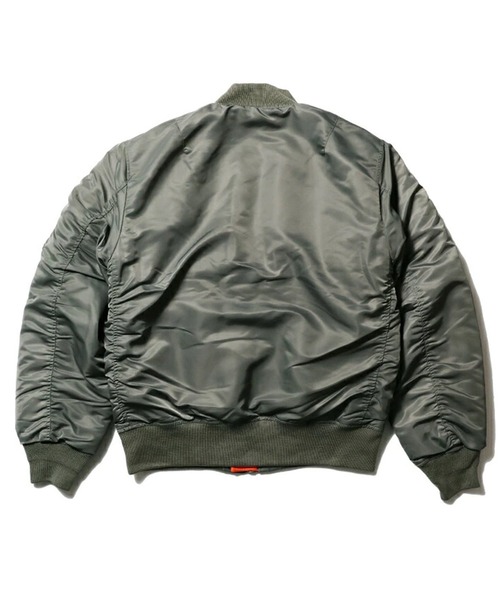 HOUSTON(ヒューストン)の「HOUSTON ヒューストン MA-1 FLIGHT JACKET / MA-1 フライトジャケット 中綿入り(MA-1・メンズ・ブラック/ネイビー/セージグリーン・M/L/XL)」の5枚目の写真