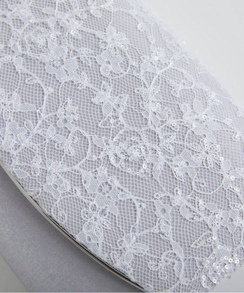 Jolie et Jolie(ジョリーエジョリー)の「【結婚式・パーティードレス】U字金具スパンコールレースクラッチバッグ(クラッチバッグ・レディース・ブラック/ベージュ/シルバー・FREE)」の17枚目の写真