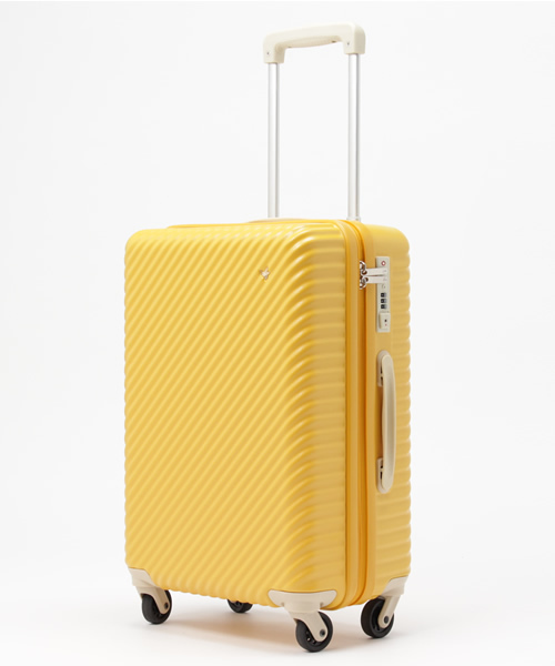 HaNT(ハント)の「HaNT(ハント) マイン スーツケース 33L 機内持込み可 キャスターストッパー搭載 1-2泊 05745(スーツケース/キャリーバッグ・レディース・ブルー/イエロー/レッド/アイボリー/ネイビー/グレー/ブラック/ベージュ・FREE/SMALL)」の7枚目の写真