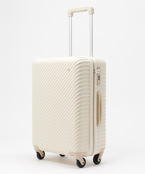 HaNT(ハント)の「HaNT(ハント) マイン スーツケース 33L 機内持込み可 キャスターストッパー搭載 1-2泊 05745(スーツケース/キャリーバッグ・レディース・ブルー/イエロー/レッド/アイボリー/ネイビー/グレー/ブラック/ベージュ・FREE/SMALL)」の2枚目の写真