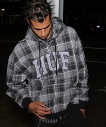 HUF | ARCH PLAID FULL ZIP HEAVYWEIGHT HOODIE(パーカー)