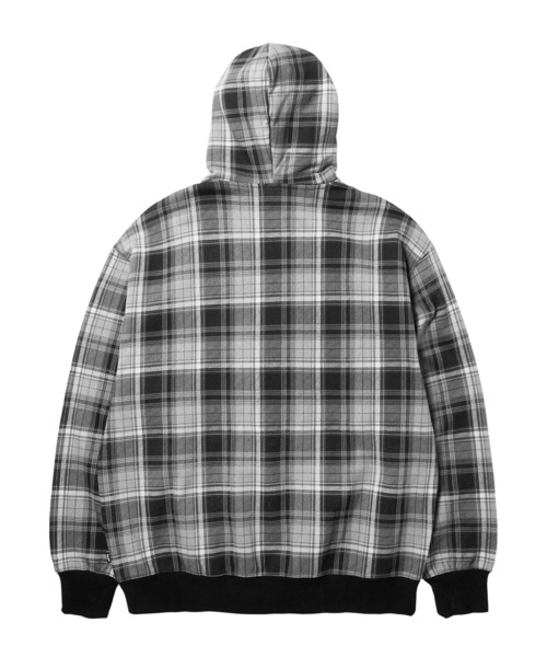 HUF（ハフ）の「ARCH PLAID FULL ZIP HEAVYWEIGHT HOODIE（パーカー・メンズ・ブラック/グリーン系その他・XL/L/M/S/XXL）」の11枚目の写真