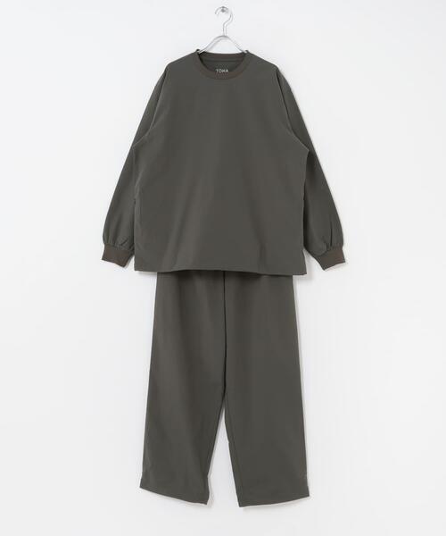 TOHA(トハ)の「リカバリーウェア布帛 長袖/ロングパンツ(ルームウェア/パジャマ・メンズ・チャコールグレー/ネイビー/ブルー・SMALL/X-LARGE/LARGE/MEDIUM)」の16枚目の写真