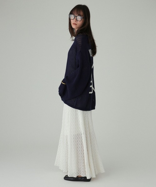 BABYLONE(バビロン)の「【athletic wear MASON】<別注>ナンバリングニット(ニット/セーター・レディース・ネイビー/グレー・フリー)」の16枚目の写真