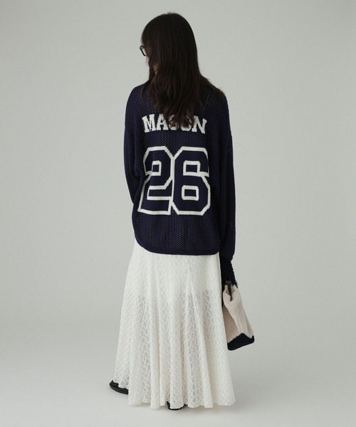 BABYLONE(バビロン)の「【athletic wear MASON】<別注>ナンバリングニット(ニット/セーター・レディース・ネイビー/グレー・フリー)」の17枚目の写真