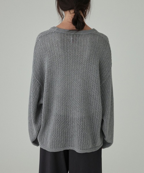 BABYLONE(バビロン)の「【athletic wear MASON】<別注>ナンバリングニット(ニット/セーター・レディース・ネイビー/グレー・フリー)」の21枚目の写真