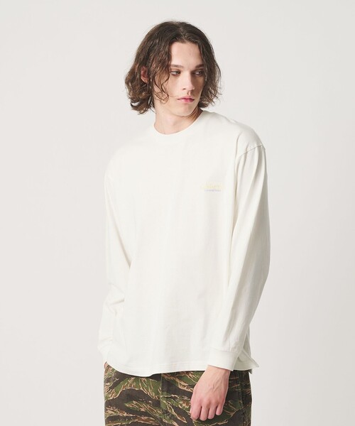 California General Store(California General Store)の「<CGS.>オーガニック コットン ロングスリーブ ロゴ Tシャツ(Tシャツ/カットソー・メンズ・オレンジ/ブラック/コバルトブルー/オフホワイト・S/XL/XS/M/L)」の2枚目の写真