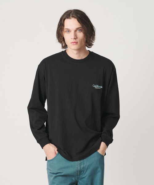 California General Store(California General Store)の「<CGS.>オーガニック コットン ロングスリーブ ロゴ Tシャツ(Tシャツ/カットソー・メンズ・オレンジ/ブラック/コバルトブルー/オフホワイト・S/XL/XS/M/L)」の1枚目の写真