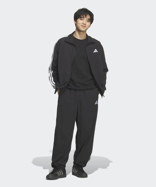 adidas(アディダス)の「スタジアム ライト ツイル ルーズフィット ストレートレッグ パンツ / アディダス adidas(スウェットパンツ・メンズ・ブラック×ホワイト・3XL/XX-LARGE/X-LARGE/SMALL/MEDIUM/LARGE/X-SMALL)」の5枚目の写真