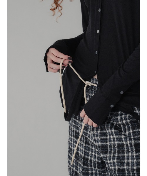 ELCHELE(エルチェレ)の「DAMAGE CHECK PANTS(その他パンツ・レディース・ブラック/ブラウン系その他2・36/38)」の14枚目の写真