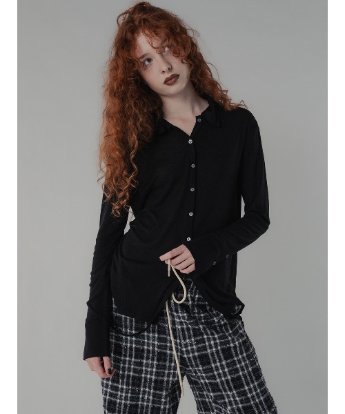 ELCHELE(エルチェレ)の「DAMAGE CHECK PANTS(その他パンツ・レディース・ブラック/ブラウン系その他2・36/38)」の13枚目の写真