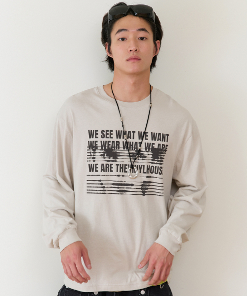 THEVINYLHOUSE(ザバイニルハウス)の「WE ARE LS TEE BEIGE(Tシャツ/カットソー・メンズ・その他・SMALL/MEDIUM/LARGE)」の2枚目の写真