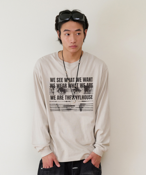 THEVINYLHOUSE(ザバイニルハウス)の「WE ARE LS TEE BEIGE(Tシャツ/カットソー・メンズ・その他・SMALL/MEDIUM/LARGE)」の5枚目の写真