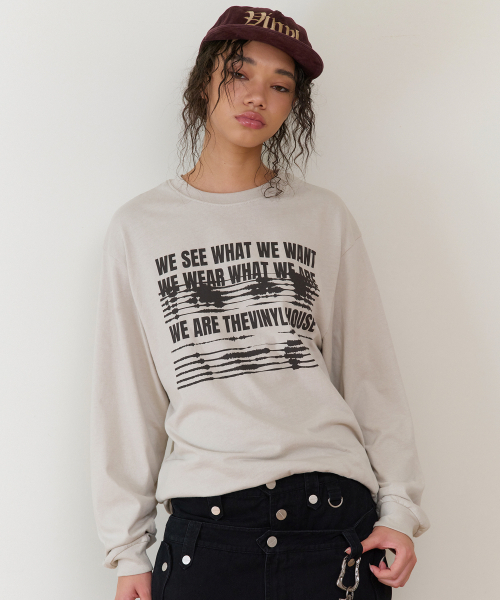 THEVINYLHOUSE(ザバイニルハウス)の「WE ARE LS TEE BEIGE(Tシャツ/カットソー・メンズ・その他・SMALL/MEDIUM/LARGE)」の8枚目の写真