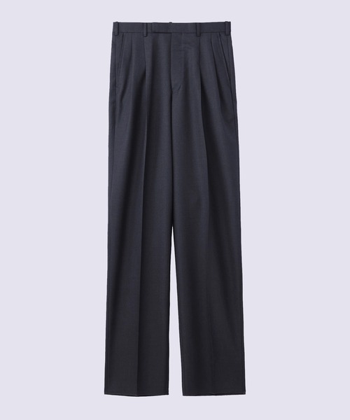 JOHN LAWRENCE SULLIVAN（ジョンローレンスサリバン）の「【JOHN LAWRENCE SULLIVAN】WOOL PLEATED TROUSERS（スラックス・メンズ・ブラック/ブラウン/グレー・46/44/48）」の3枚目の写真