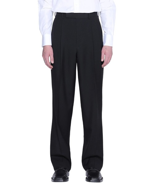 JOHN LAWRENCE SULLIVAN（ジョンローレンスサリバン）の「【JOHN LAWRENCE SULLIVAN】WOOL PLEATED TROUSERS（スラックス・メンズ・ブラック/ブラウン/グレー・46/44/48）」の4枚目の写真