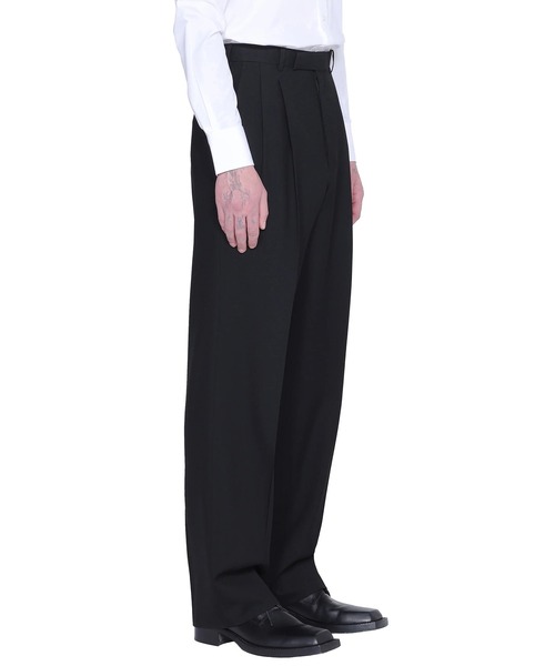 JOHN LAWRENCE SULLIVAN（ジョンローレンスサリバン）の「【JOHN LAWRENCE SULLIVAN】WOOL PLEATED TROUSERS（スラックス・メンズ・ブラック/ブラウン/グレー・46/44/48）」の5枚目の写真