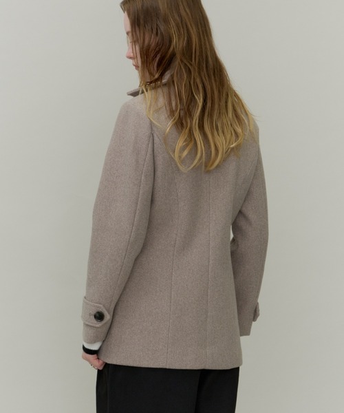 Plumel(プルメル)の「Wool Like Fit Pea Coat / ウールライクフィットピーコート(ピーコート・レディース・ブラック/ブラウン/チャコールグレー・MEDIUM)」の13枚目の写真