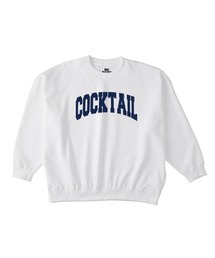 NOBOUND(ノーバウンド) トレーナー メンズ スウェット ビッグシルエット COCKTAIL カクテル リカー お酒 ロゴ プリント スウェットシャツ スエット プルオーバー トップス レディース ユニセックス