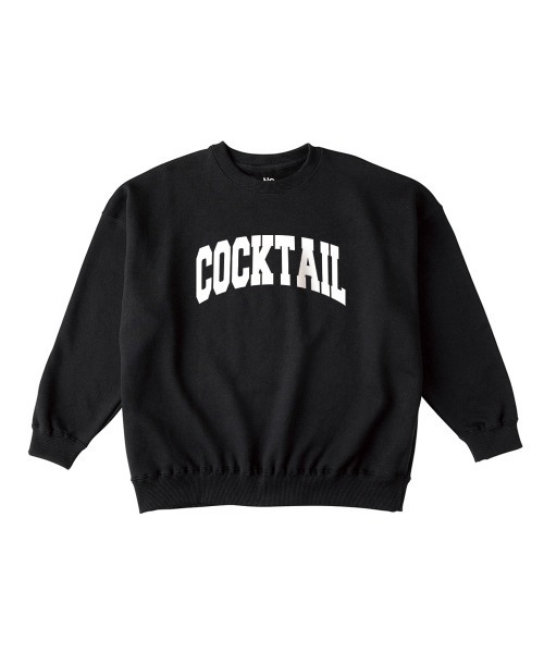 NOBOUND(ノーバウンド)の「NOBOUND(ノーバウンド) トレーナー メンズ スウェット ビッグシルエット COCKTAIL カクテル リカー お酒 ロゴ プリント スウェットシャツ スエット プルオーバー トップス レディース ユニセックス(スウェット・メンズ・ホワイト/ブラック/ダークグリーン/ダークブルー・M/L/XL)」の1枚目の写真