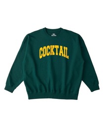NOBOUND(ノーバウンド) トレーナー メンズ スウェット ビッグシルエット COCKTAIL カクテル リカー お酒 ロゴ プリント スウェットシャツ スエット プルオーバー トップス レディース ユニセックス