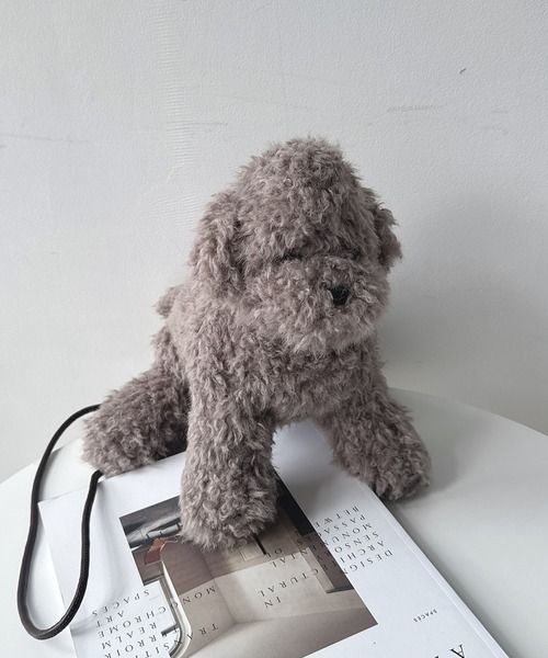 AS KNOW AS plus(アズノゥアズプラス)の「☆ふわふわ おすわりプードル ショルダーバッグ(ショルダーバッグ・レディース・グレー/アイボリー/ベージュ・FREE)」の3枚目の写真