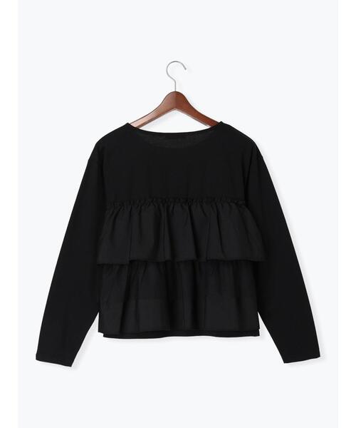 Te chichi(テチチ)の「フリルドッキングロンT(Tシャツ/カットソー・レディース・カーキ/ブラック/オフホワイト・F)」の20枚目の写真