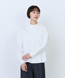 布帛コンビネーションカットソーブラウス