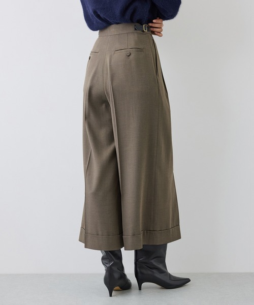 ROPE'(ロペ)の「【J'aDoRe・一部店舗限定サイズ】レーヨンウールクロップドワイドパンツ(その他パンツ・レディース・チャコールグレー/カーキ・36/38)」の18枚目の写真
