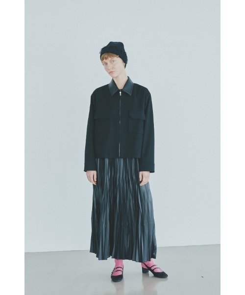 Muel Chic（ミュエルシック）の「Amara coat  アマラコート（ブルゾン・レディース・チャコールグレー/ブラック/マスタード・FREE）」の13枚目の写真