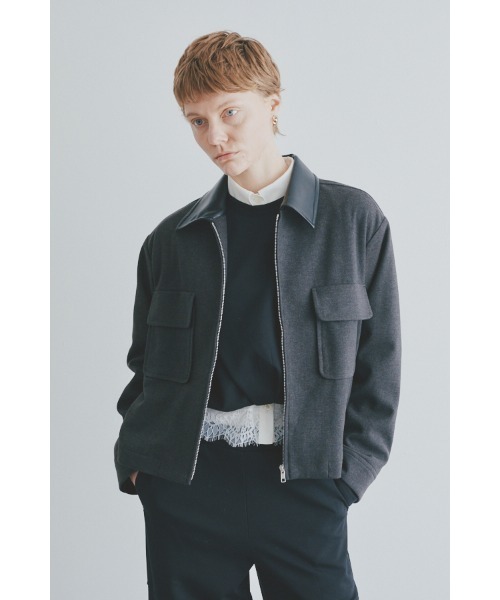 Muel Chic（ミュエルシック）の「Amara coat  アマラコート（ブルゾン・レディース・チャコールグレー/ブラック/マスタード・FREE）」の15枚目の写真