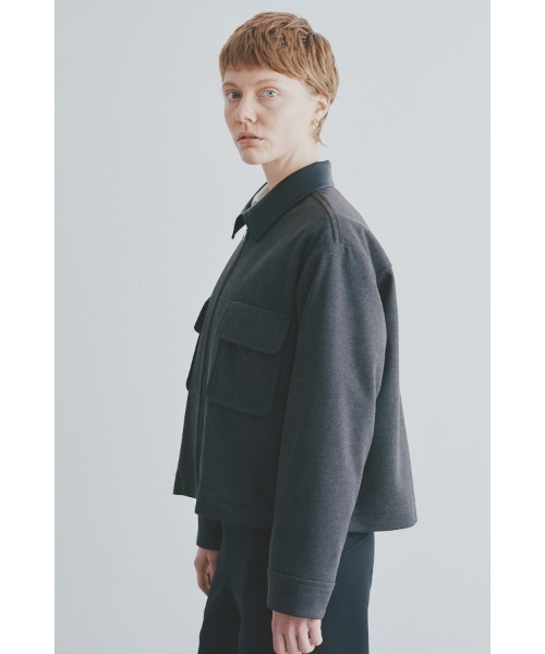 Muel Chic（ミュエルシック）の「Amara coat  アマラコート（ブルゾン・レディース・チャコールグレー/ブラック/マスタード・FREE）」の17枚目の写真