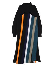 UN3D. | MULTI COLOR KNIT OP(ワンピース)