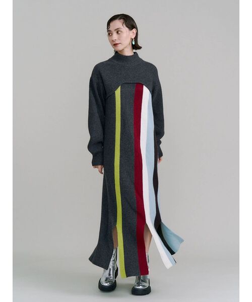 UN3D.(アンスリード)の「MULTI COLOR KNIT OP / マルチカラーニットワンピース(ワンピース・レディース・その他/その他2・38/36)」の5枚目の写真
