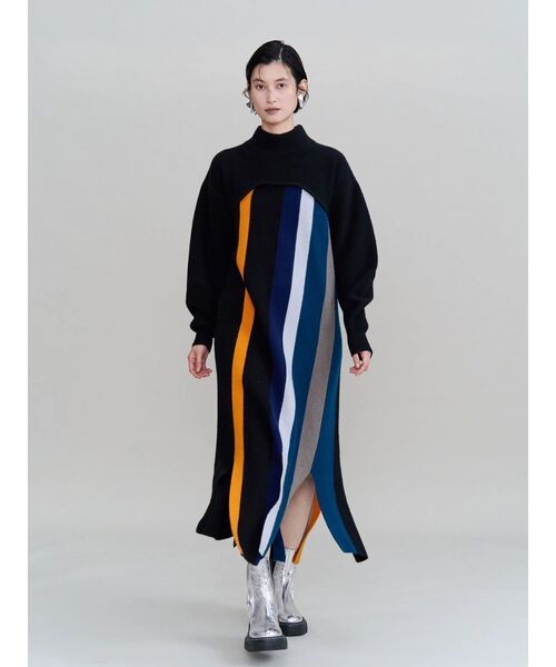 UN3D.(アンスリード)の「MULTI COLOR KNIT OP / マルチカラーニットワンピース(ワンピース・レディース・その他/その他2・38/36)」の13枚目の写真