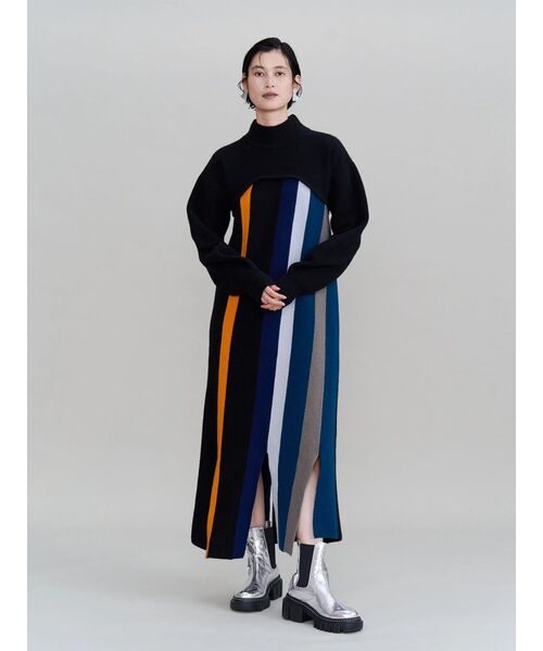UN3D.(アンスリード)の「MULTI COLOR KNIT OP / マルチカラーニットワンピース(ワンピース・レディース・その他/その他2・38/36)」の14枚目の写真